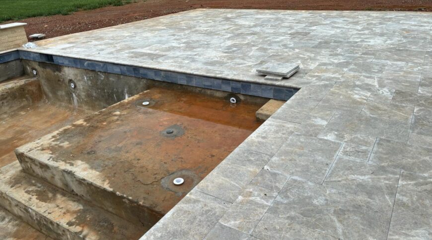 POOL DECK AND OUTDOOR KITCHEN