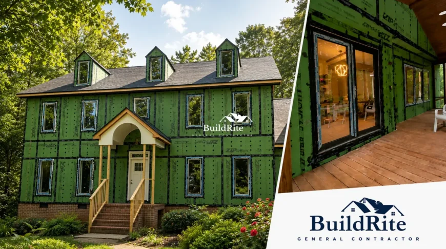 BuildRite residential construction jobsite in Apex North Carolina